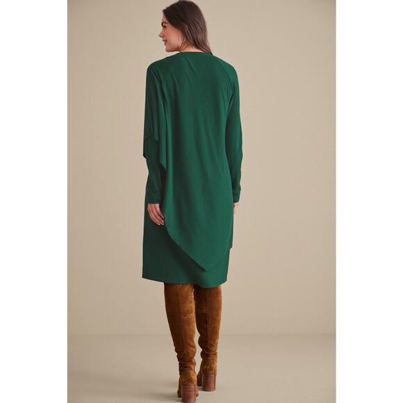Soft Surroundings Women's Marla Dress Jewel Green XL - Picture 9 of 9